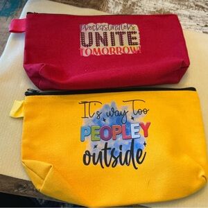 Hot off the press! Set of 2 make-up bags, NWOT